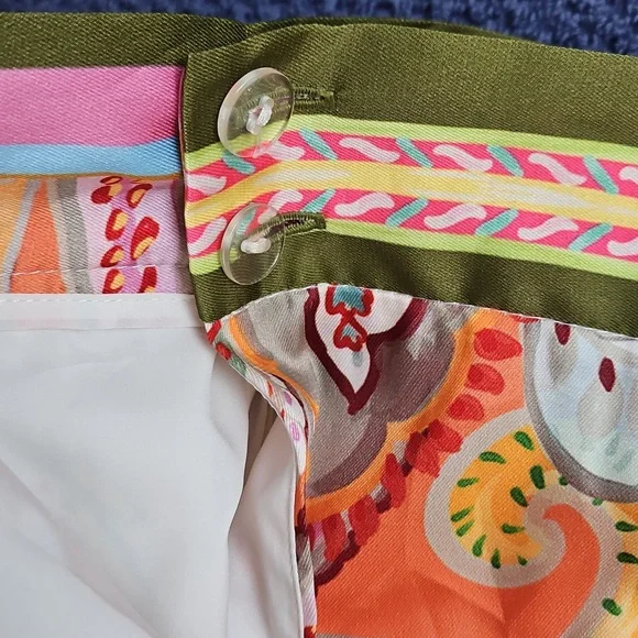 ANTONIO MELANI Satin Clio Scarf Wrap Maxi Skirt: Multi Color Print: Size- 10 - Picture 9 of 16